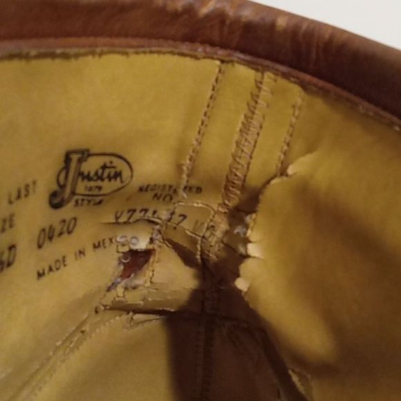 Justin‎ Western Lace Up Roper Boots Size 5.5 - Picture 8 of 8